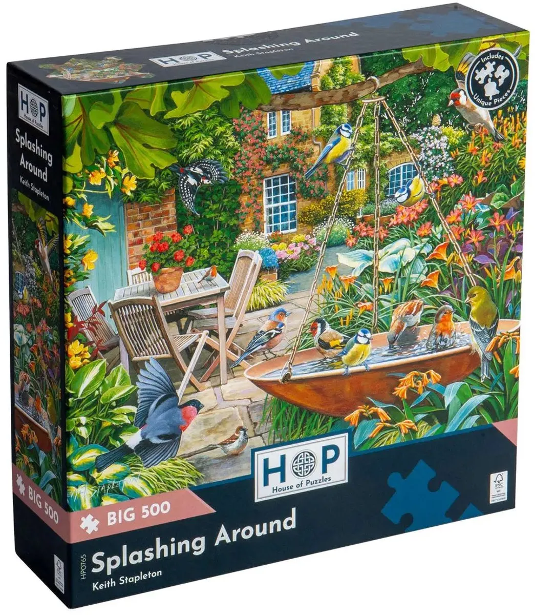 House of Puzzles Legpuzzel XXL 500 Stuks - Multicolor