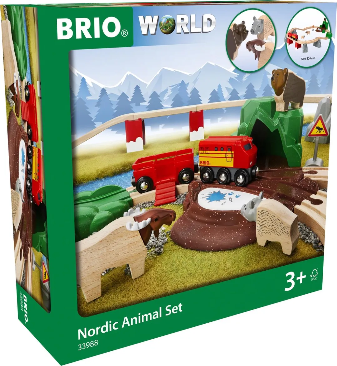 BRIO Noordelijke Dierenset 33988 - 26 Stuks - Multicolor
