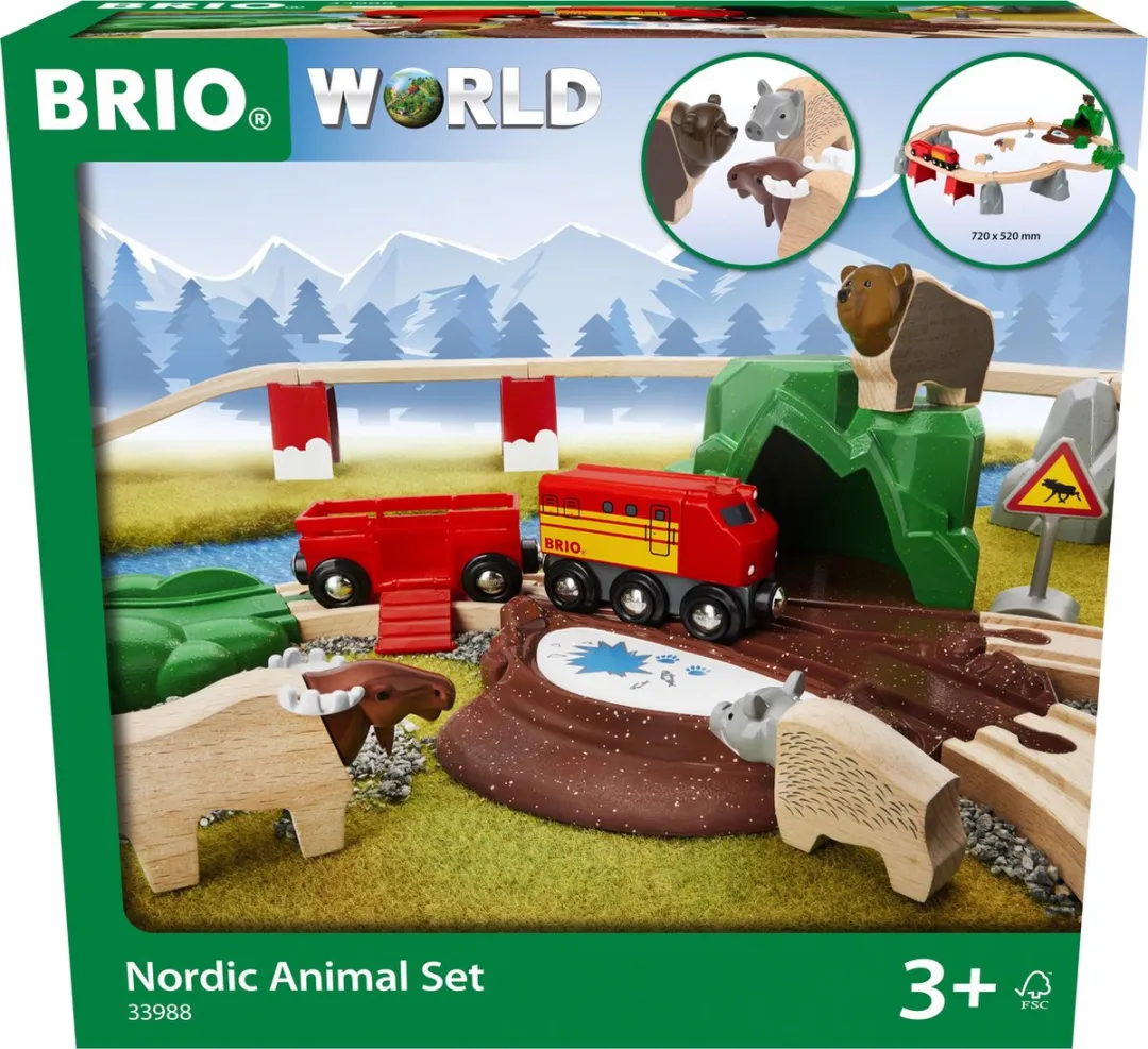 BRIO Noordelijke Dierenset 33988 - 26 Stuks - Multicolor