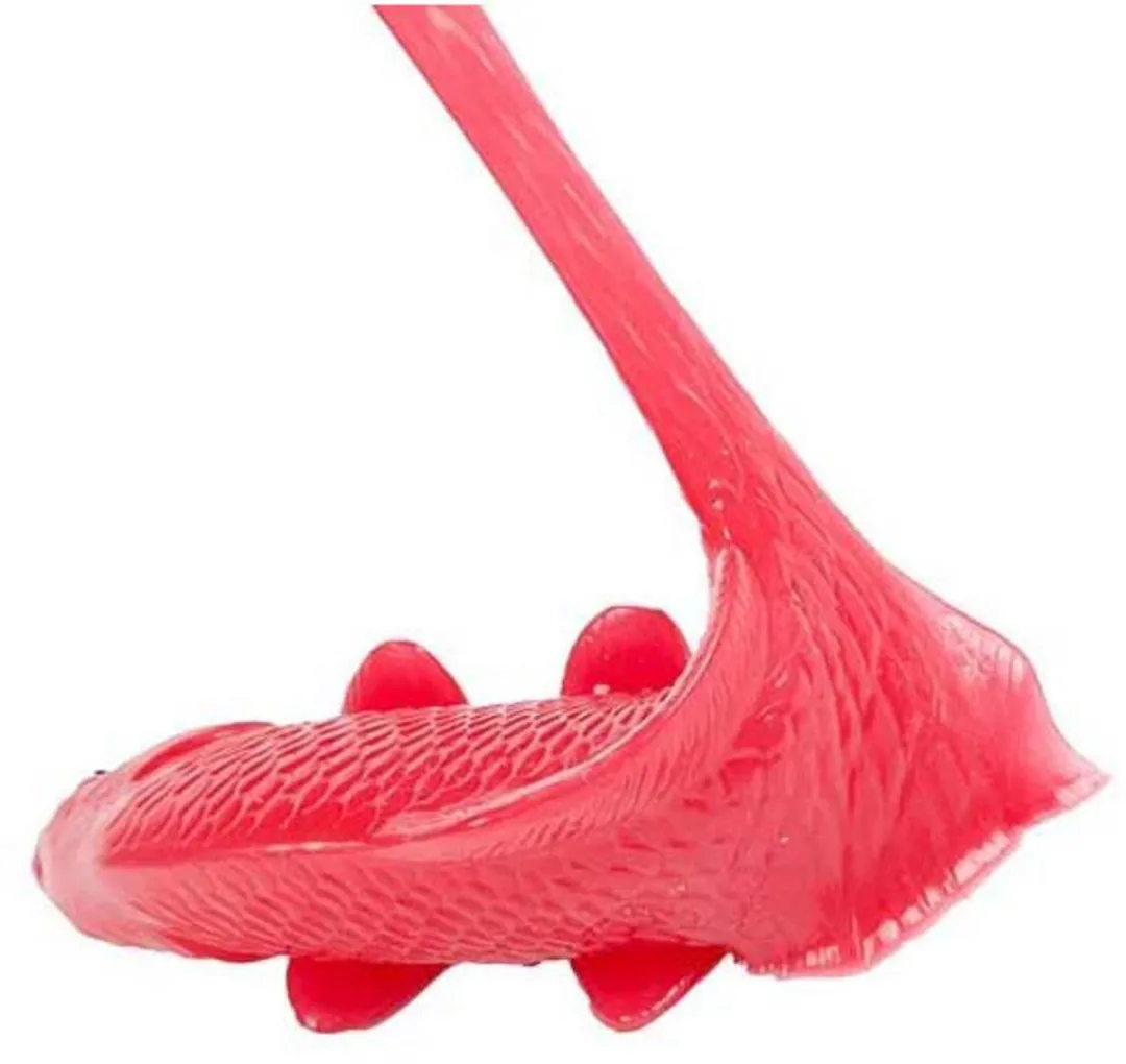 Toi-Toys Neon Koi Rekbare Kleverige Vis - Multicolor