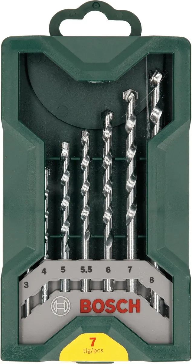 Bosch X-Line Steenborenset 7-delig - Ø3-8mm