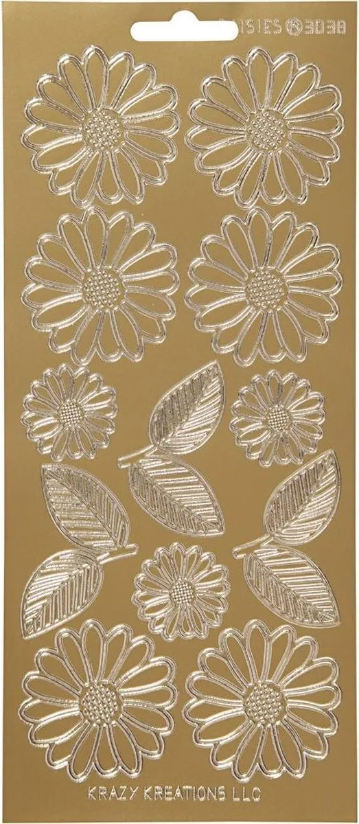 Creativ Company Goud Glitter Hartjes Stickers