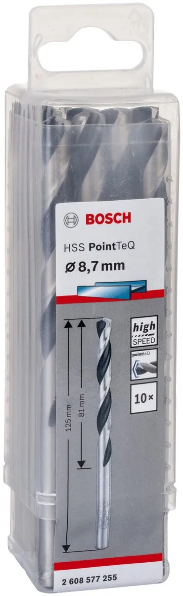 Bosch HSS PointTeQ DIN 338 Boor 8.7x81x125mm - 10 Stuks