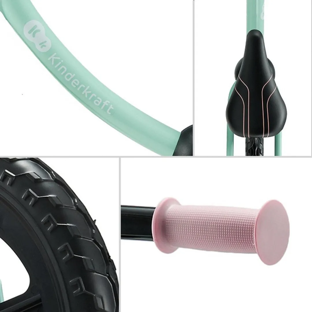 KinderKraft 2WAY NEXT OFF ROAD Loopfiets - Mintgroen