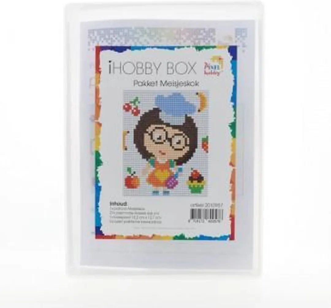 Pixelhobby Classic Meisjeskok 10x12cm - Multicolor - 3 Stuks