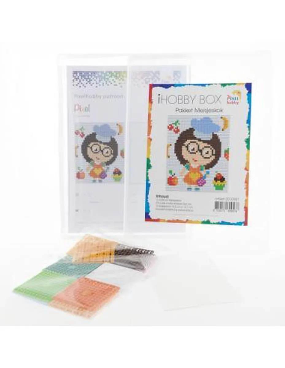 Pixelhobby Classic Meisjeskok 10x12cm - Multicolor - 3 Stuks