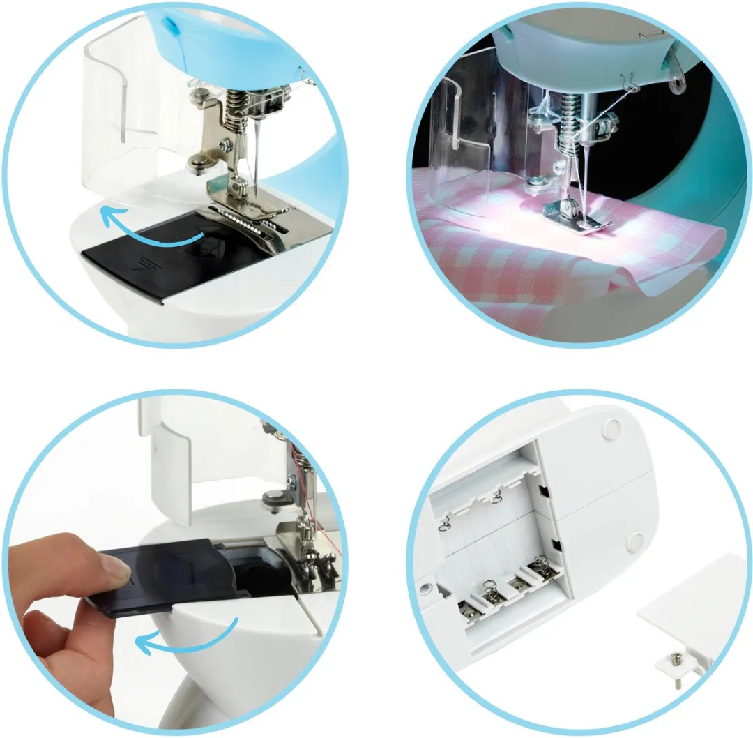 Klein Toys Naaimachine voor Kinderen 8+ - Wit & Blauw