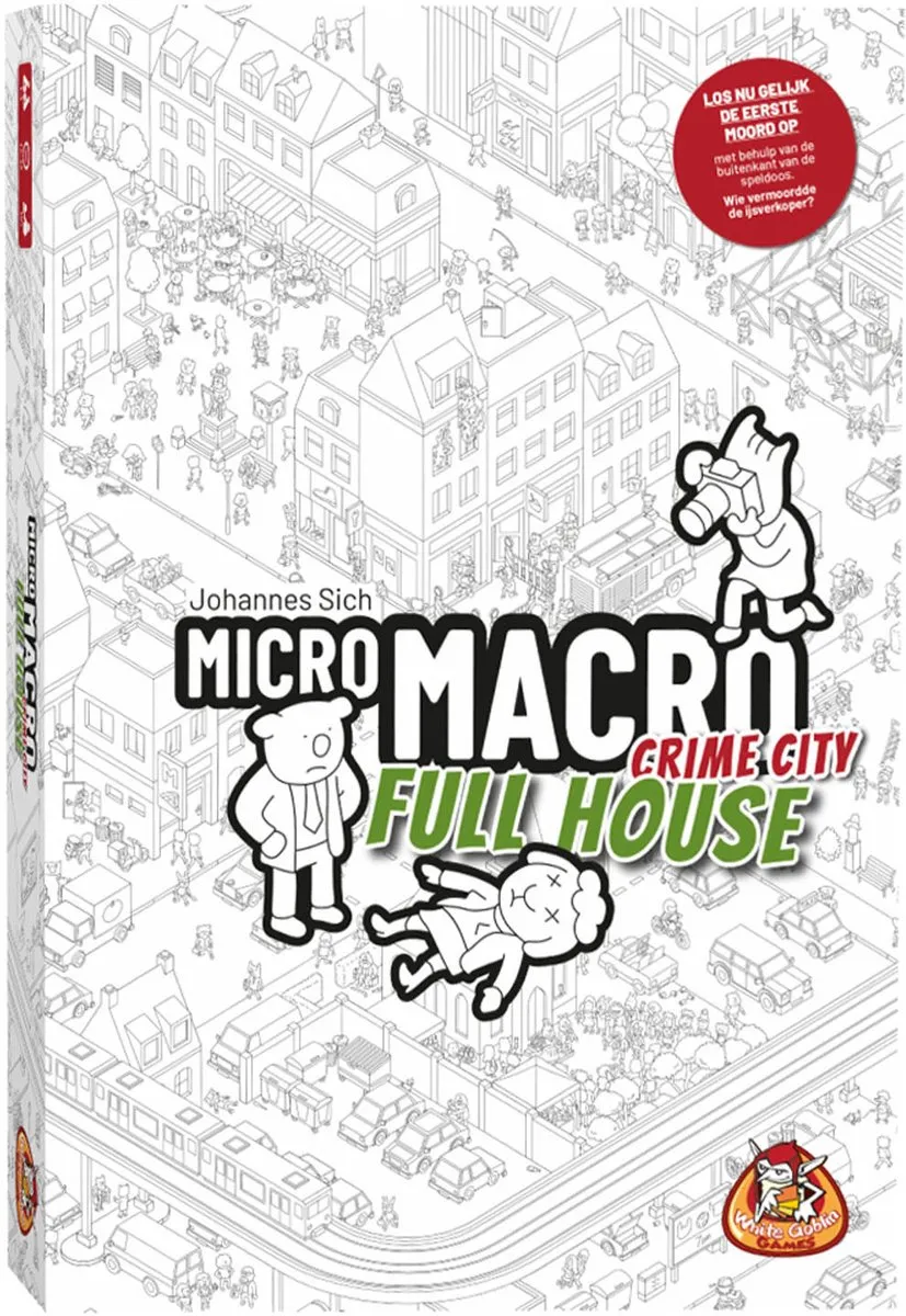 White Goblin Games MicroMacro Crime City Full House WGG2169 - Coöperatiefspel 1-4 spelers