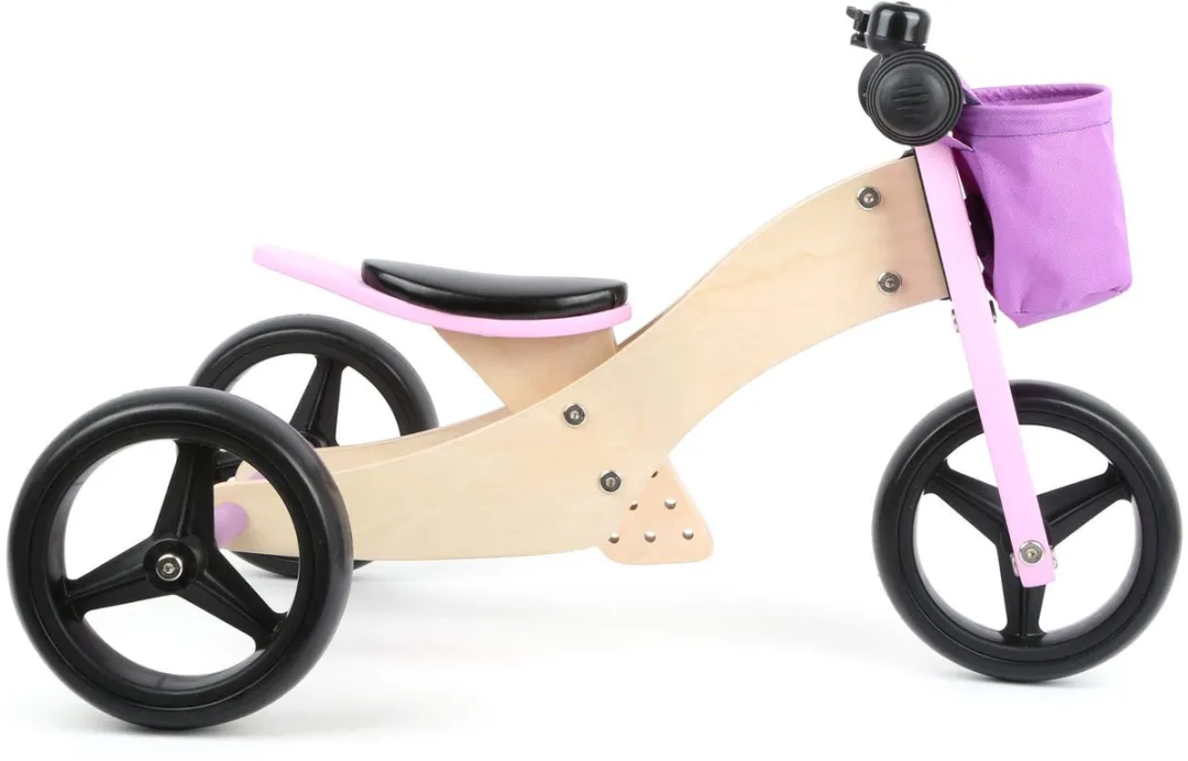 Small Foot Driewieler & Loopfiets 2in1 - Roze
