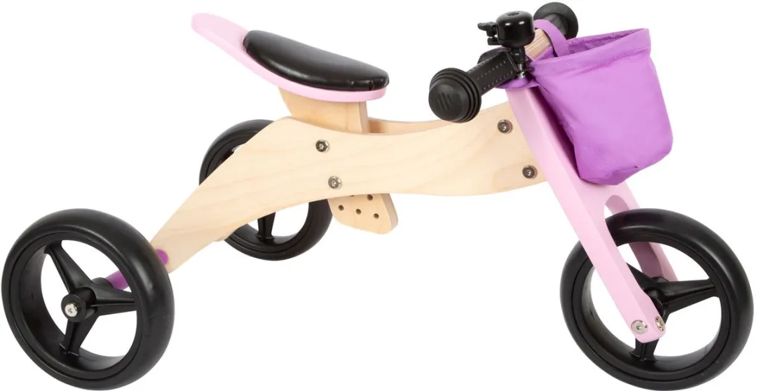 Small Foot Driewieler & Loopfiets 2in1 - Roze