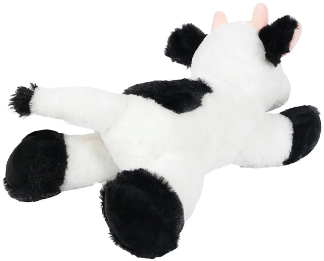 PIA Soft Toys Knuffelkoe Wit/Zwart 30cm