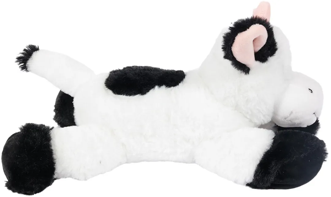 PIA Soft Toys Knuffelkoe Wit/Zwart 30cm