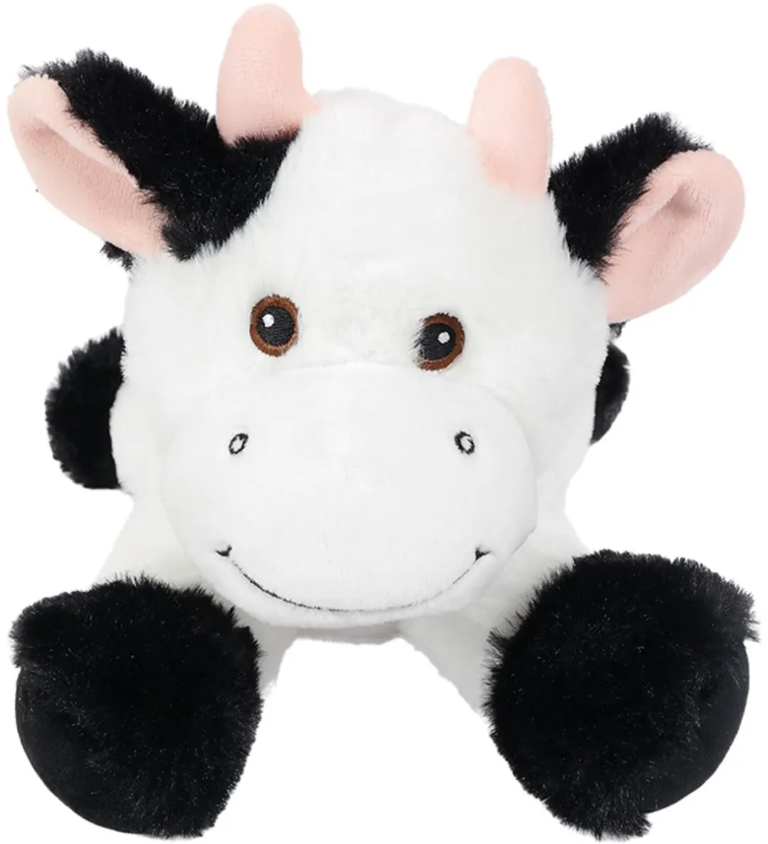 PIA Soft Toys Knuffelkoe Wit/Zwart 30cm