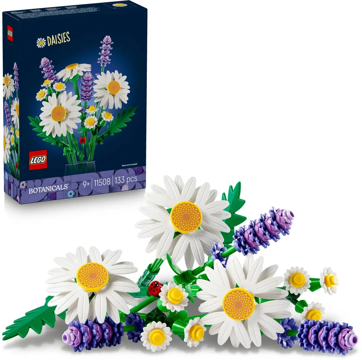 LEGO Botanicals Madeliefjes Bouwpakket 133 Stuks - Multicolor
