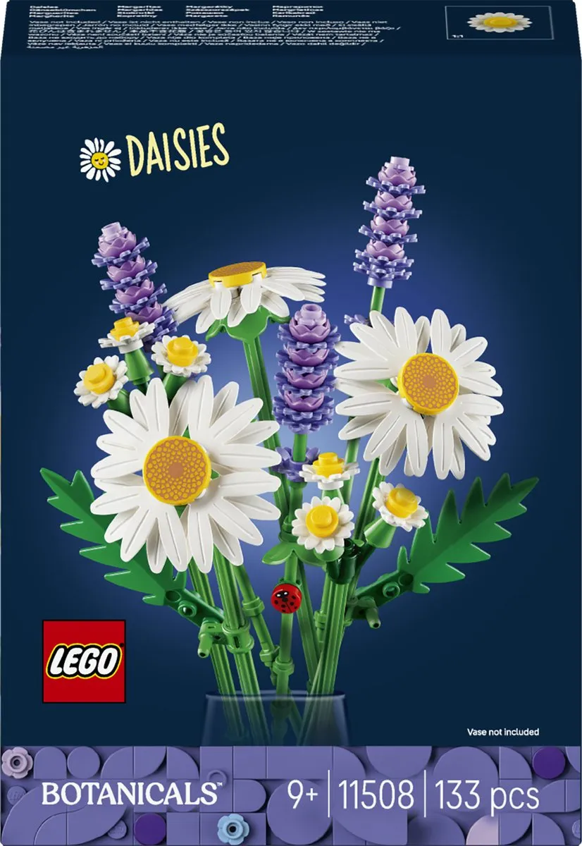 LEGO Botanicals Madeliefjes Bouwpakket 133 Stuks - Multicolor