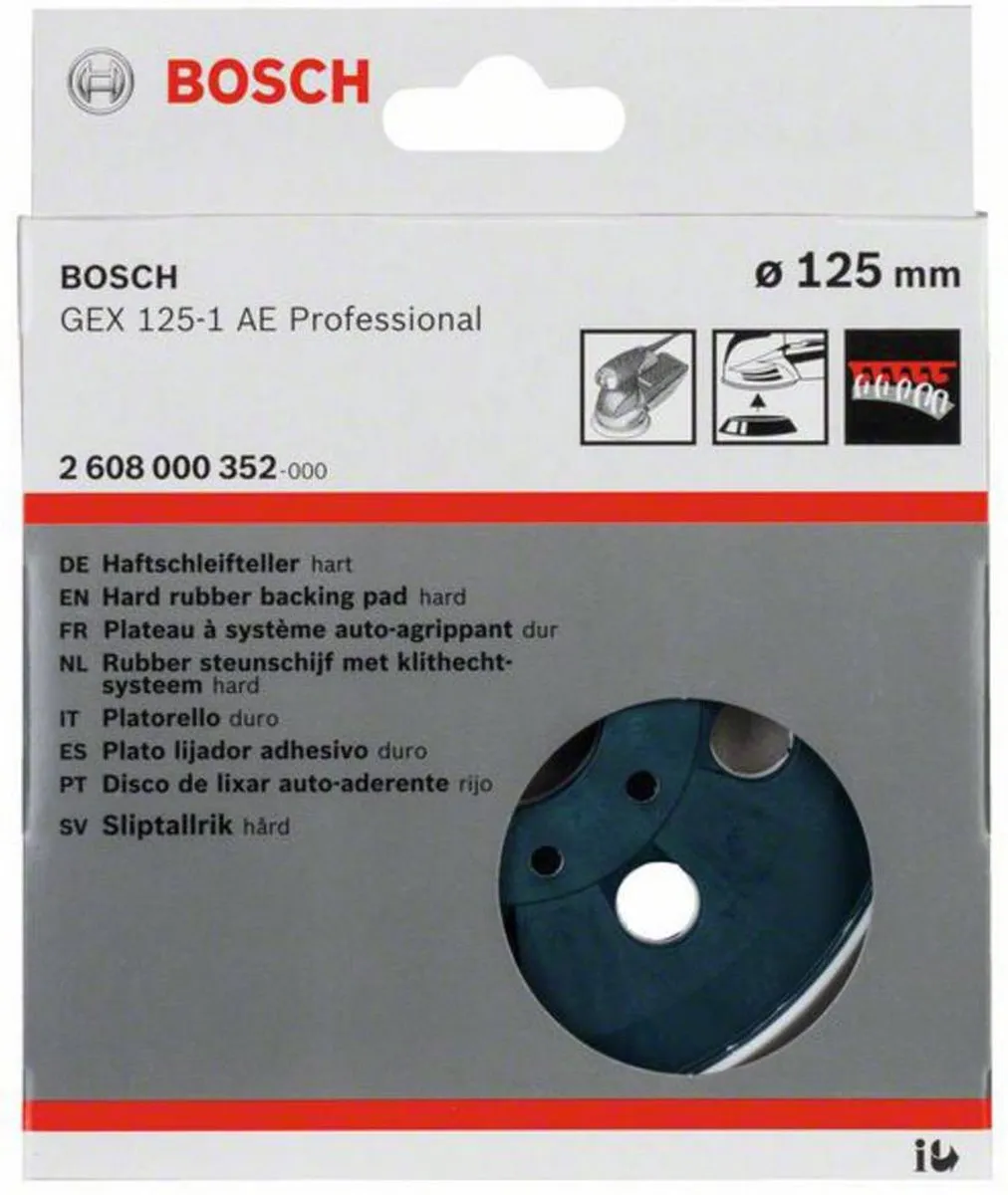 Bosch Schuurplateau 125mm - 2608601119