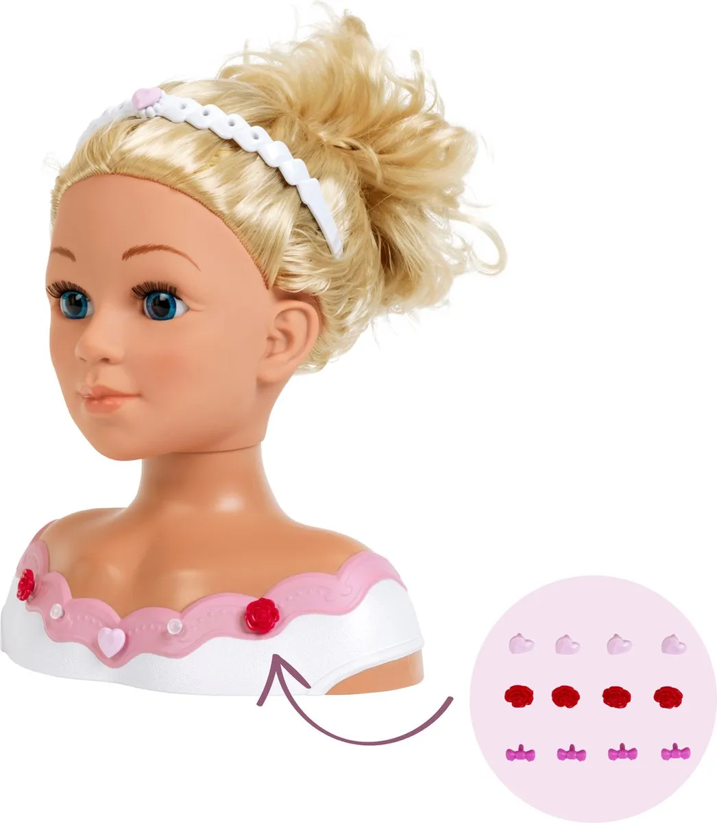 Klein Toys Make-up & Kappershoofd Rose - 30 Stuks Multicolor