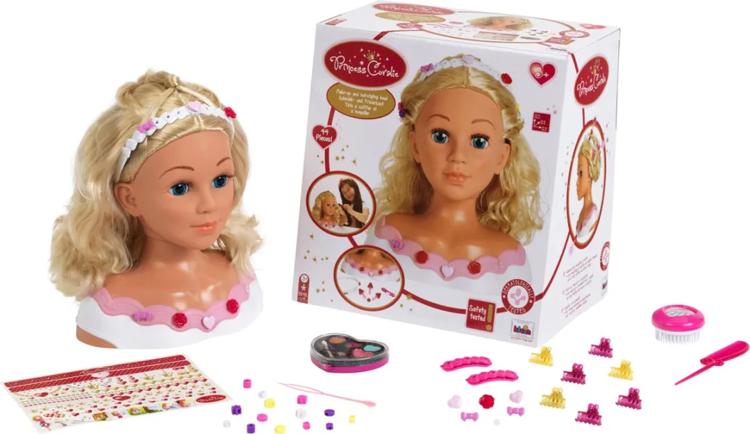 Klein Toys Make-up & Kappershoofd Rose - 30 Stuks Multicolor