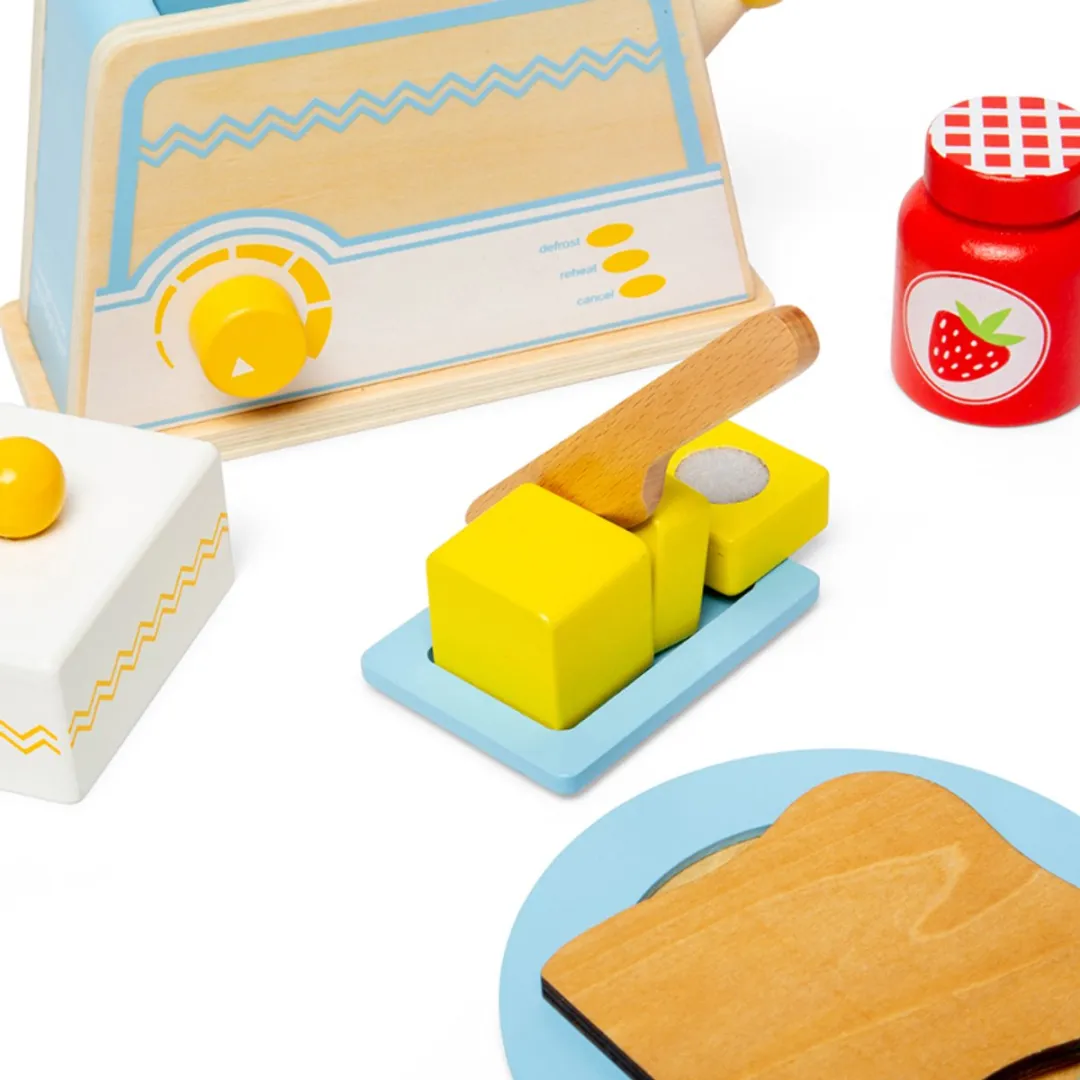 BIGJIGS Houten Ontbijtset - Multicolor