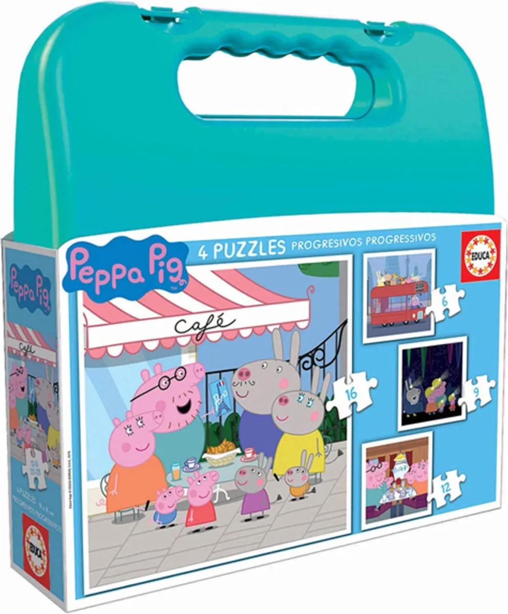 Educa Peppa Pig Progressive Puzzelset - 1000 Stuks - afbeelding 2 van 2