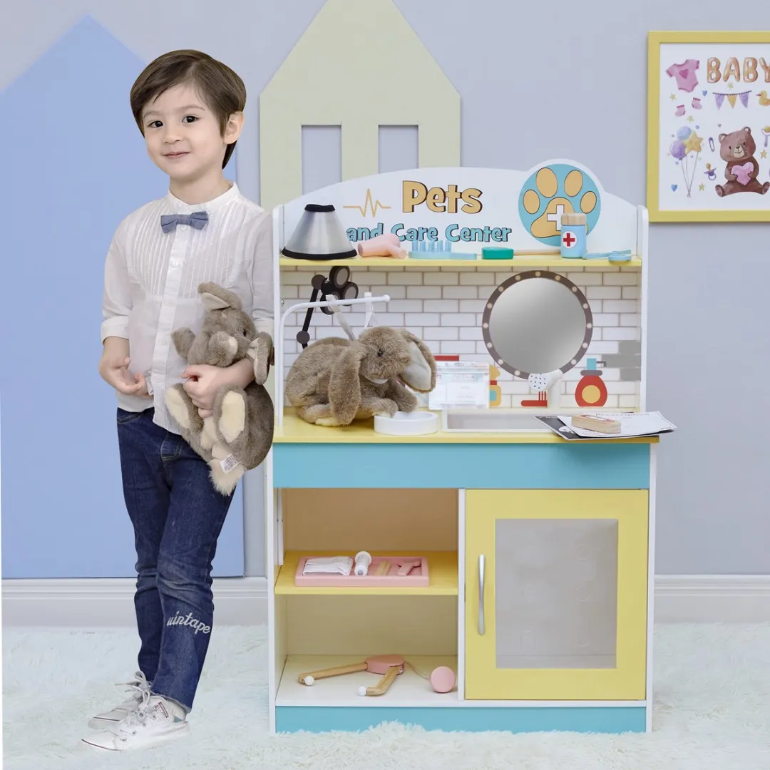 Teamson Kids Dier Poetsen Speelset Groen/Geel
