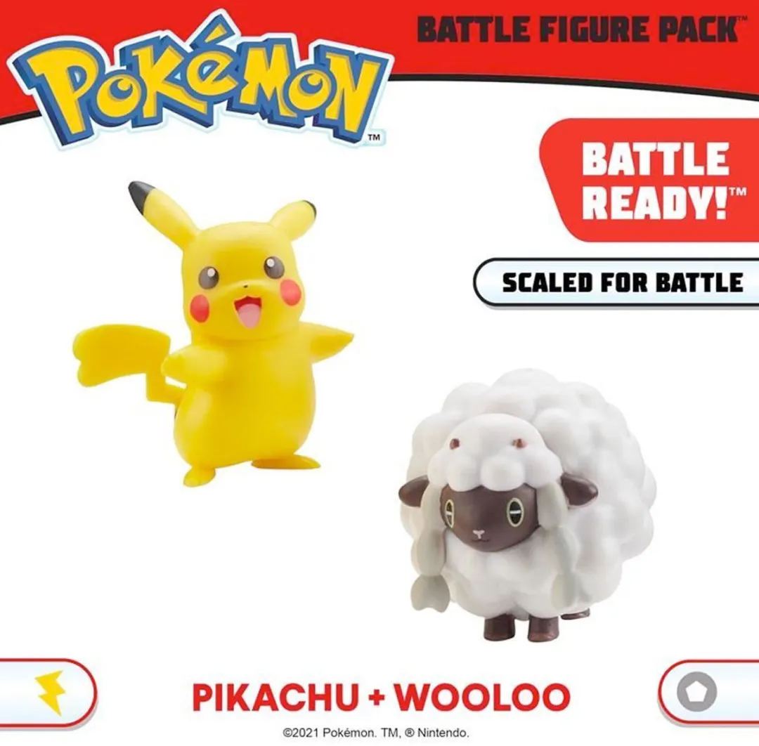 Pokemon - W7 Battle Figure - Pikachu & Wooloo (PKW0126)