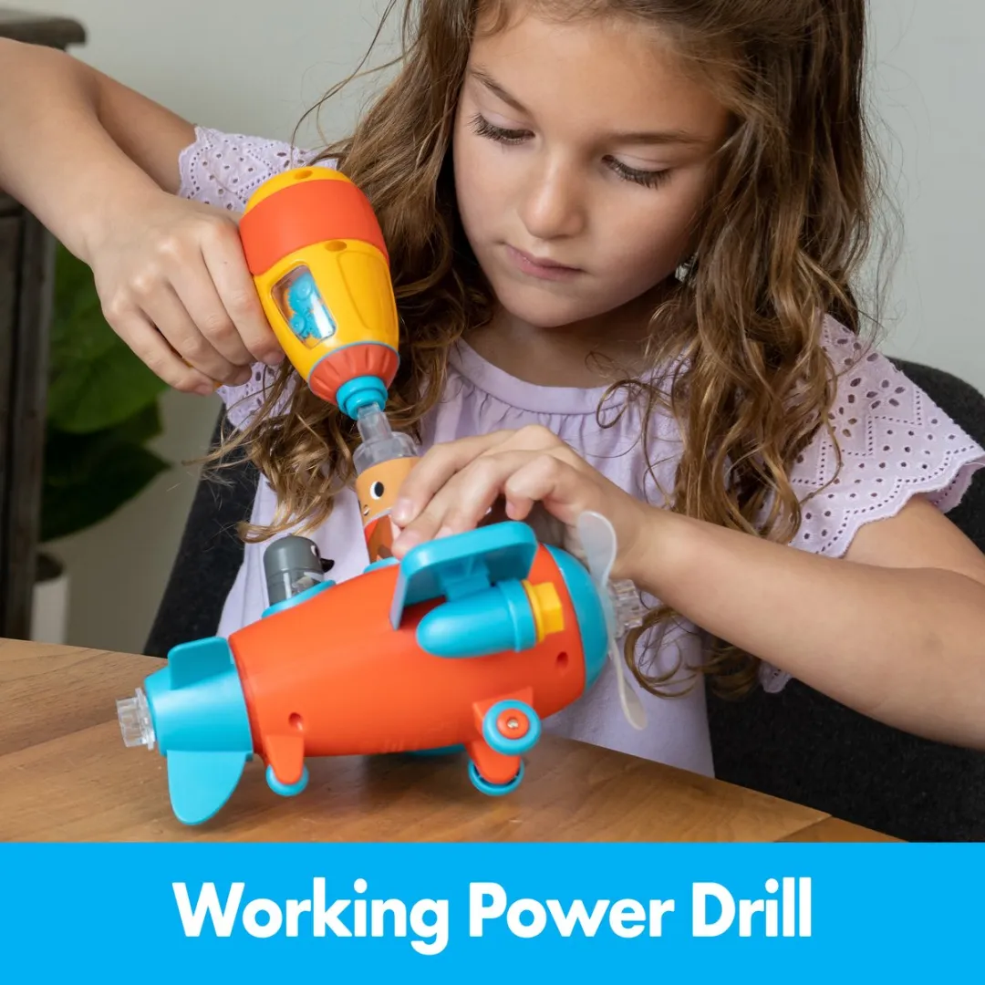 Learning Resources Design & Drill Bolt Buddies Vliegtuig - Multicolor