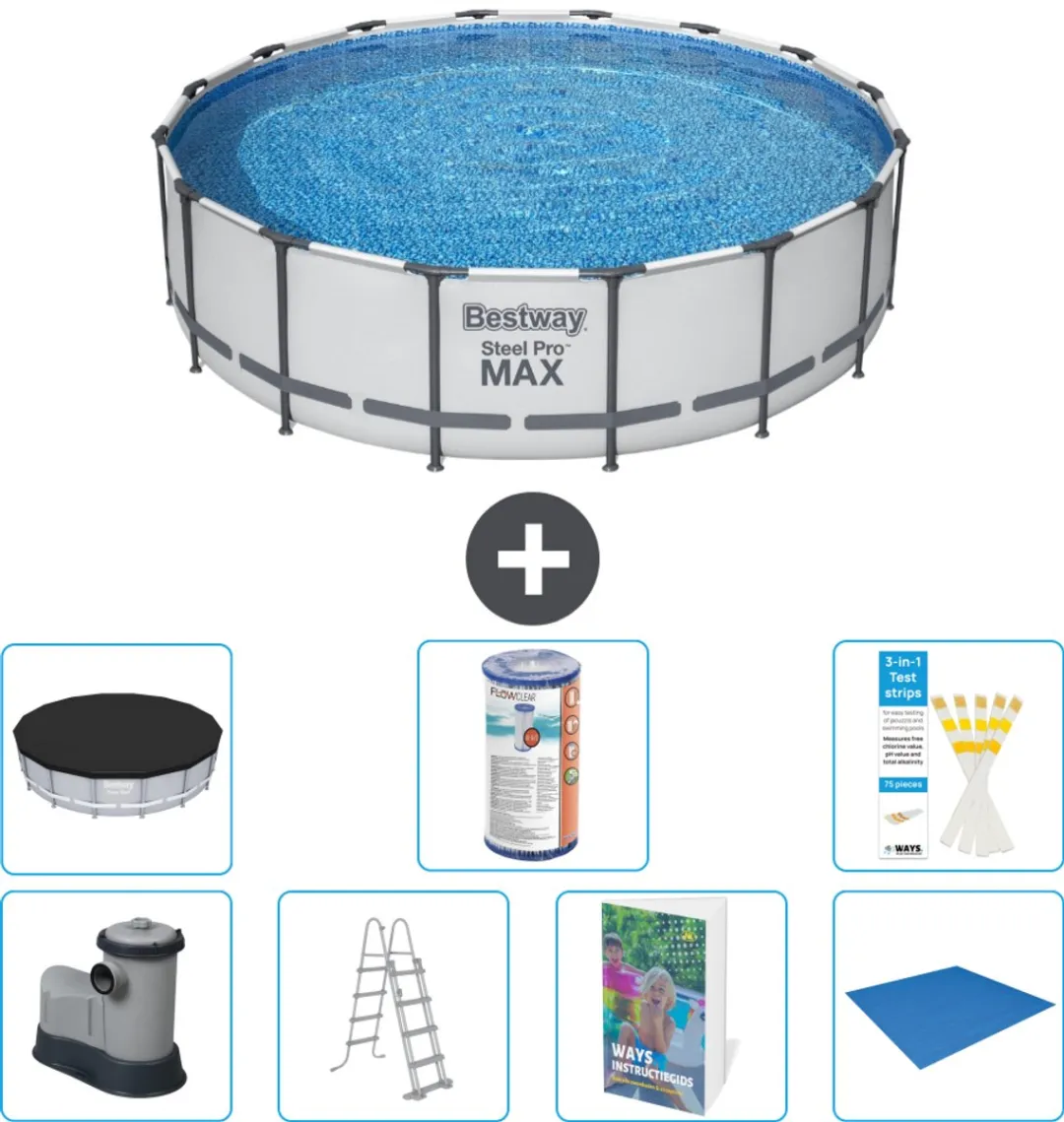 Bestway Steel Pro MAX Zwembad 488x122cm