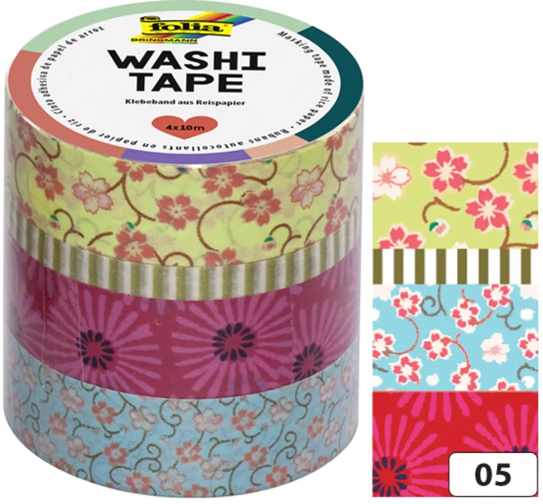Folia Washi-Tape Bloemschikken Deco Plakband