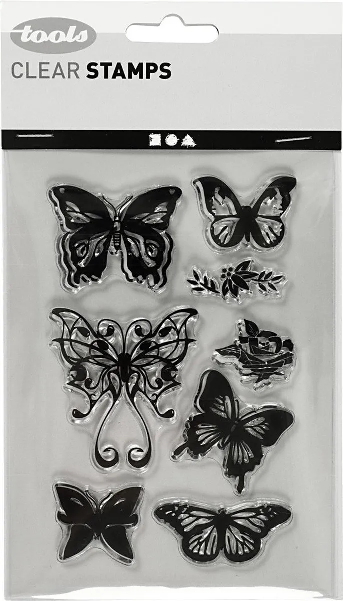Creativ Company Silicone Stempels Vlinders 15,5cm