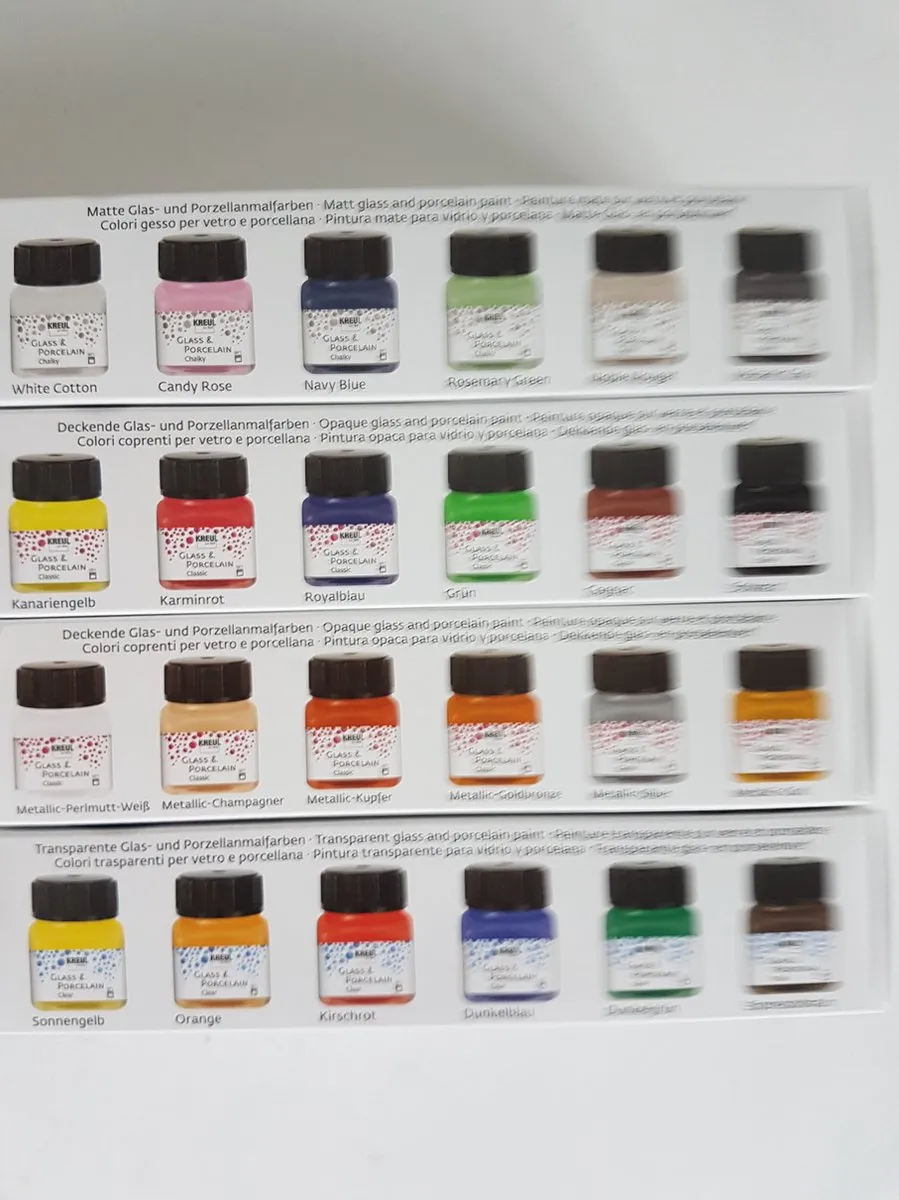 Kreul Porseleinverfset 24 Kleuren - 120ml