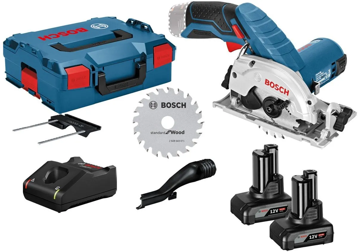 Bosch GKS 12V-26 Accucirkelzaag - 2x 4,0 Ah - Ø85mm