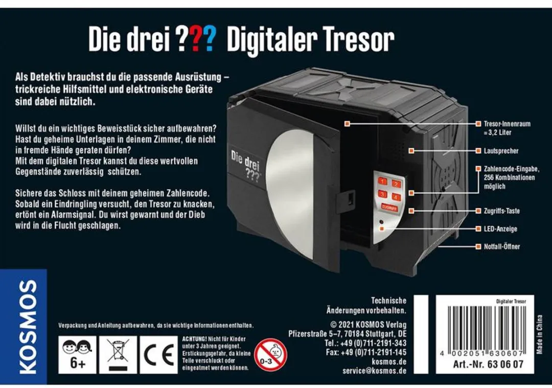 Kosmos Spy Labs Digital Safe Spionagespeelgoed