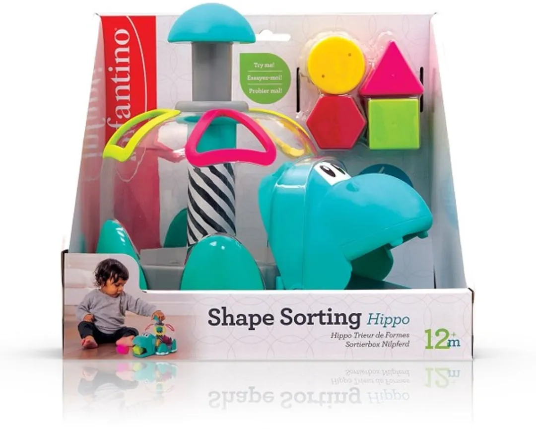 Infantino Vormstoof Nijlpaard - Multicolor