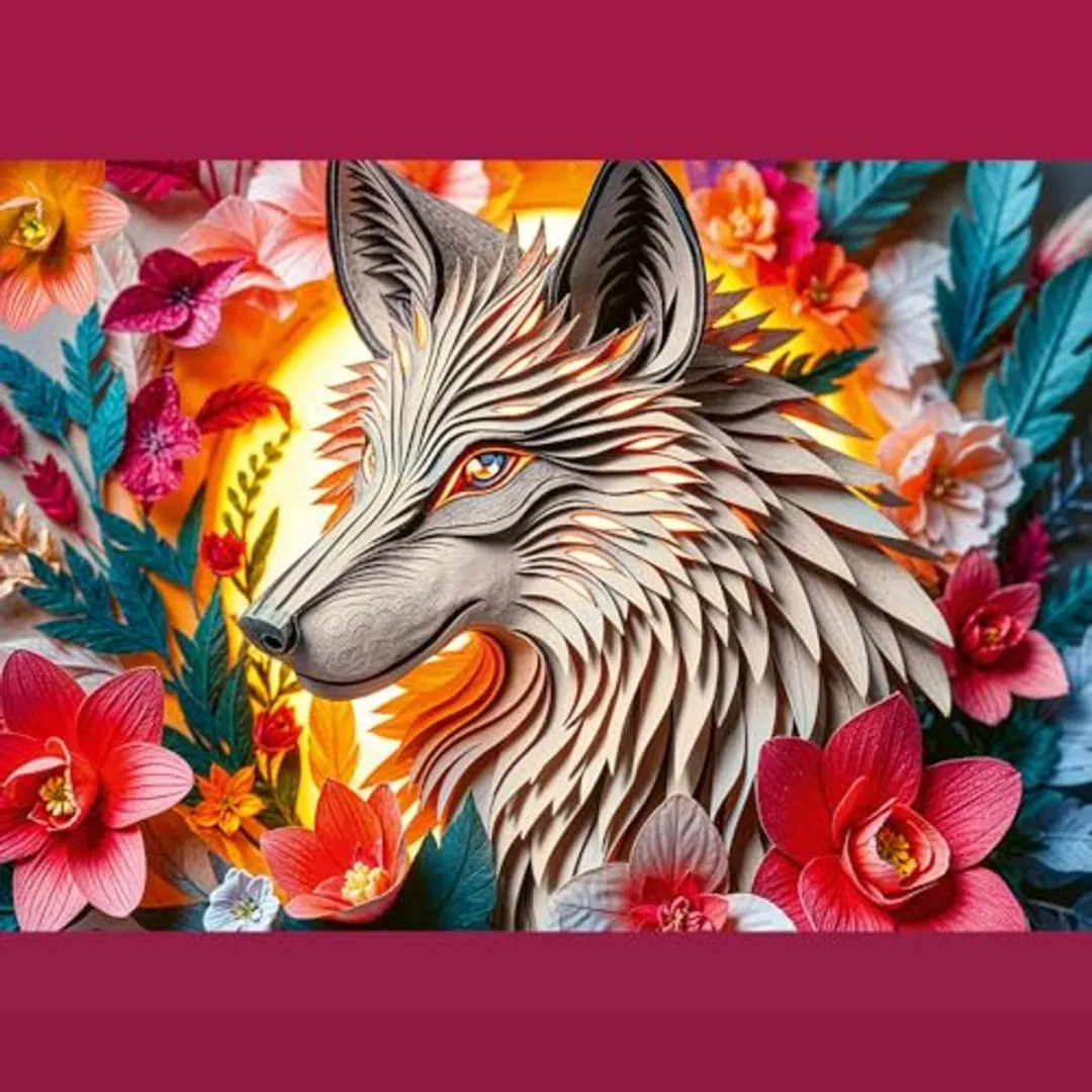 Trefl Wolf Puzzel 1000 Stuks - 3D Effect - Multicolor
