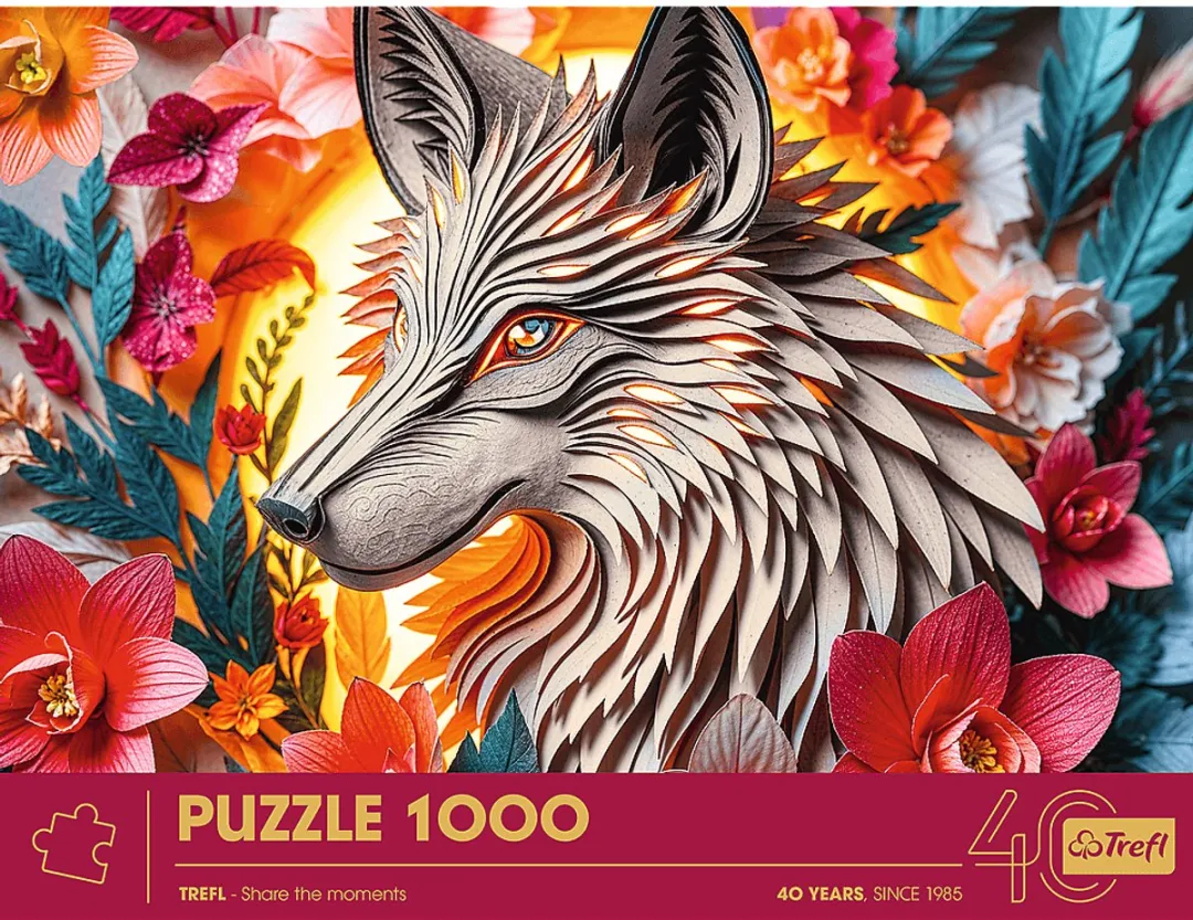 Trefl Wolf Puzzel 1000 Stuks - 3D Effect - Multicolor
