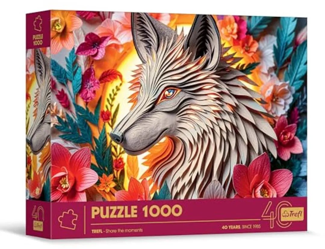Trefl Wolf Puzzel 1000 Stuks - 3D Effect - Multicolor