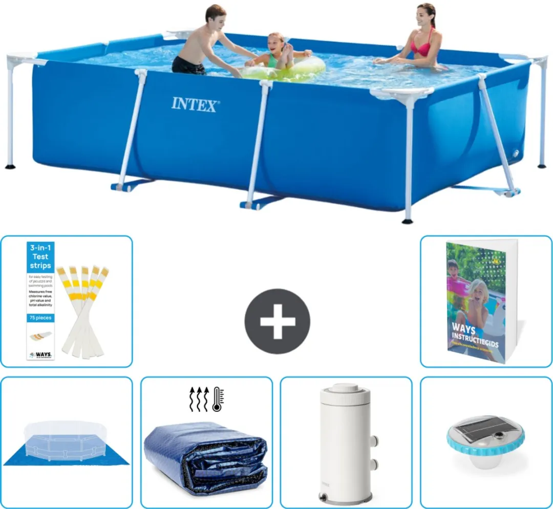 Intex Frame Zwembad 300x200x75cm Blauw