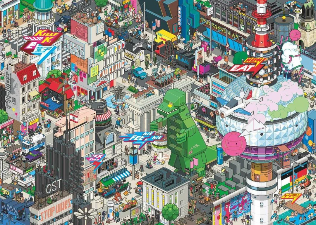 Heye Berlin Quest Puzzel 1000 Stuks - Multicolor