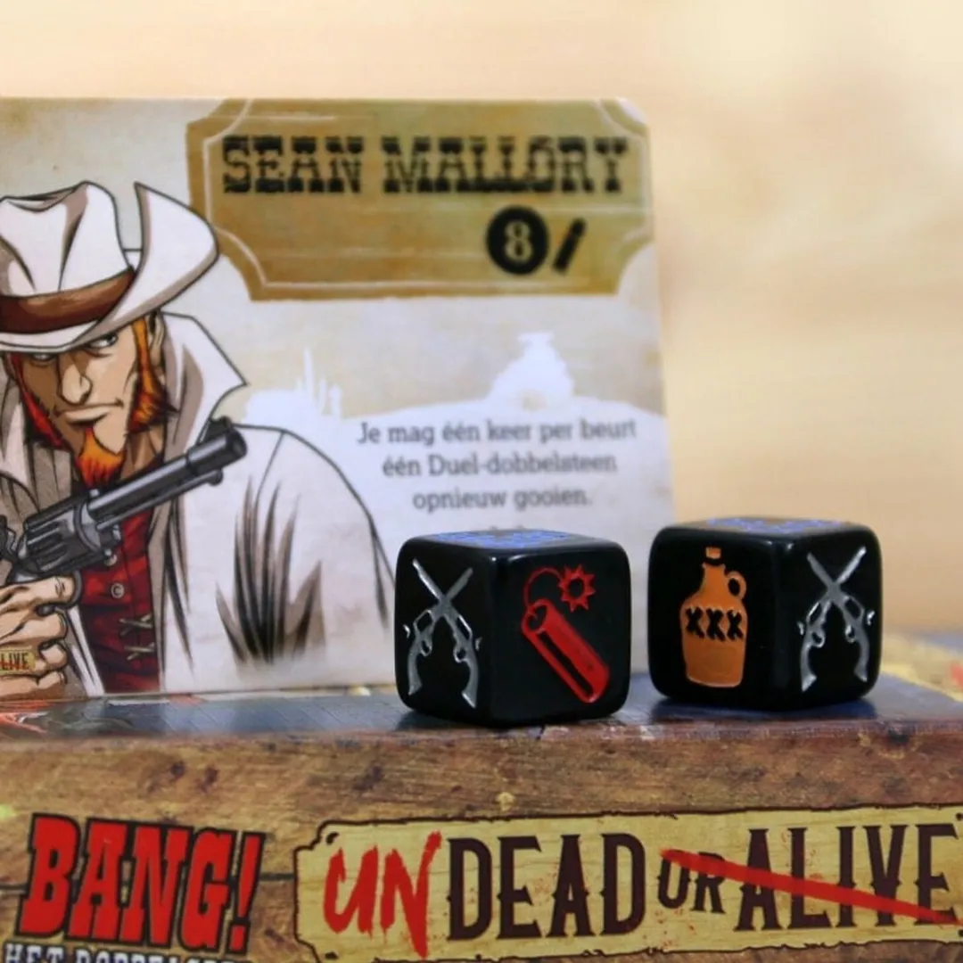 White Goblin Games Bang! Undead or Alive Uitbreiding - 2 Duel Dobbelstenen
