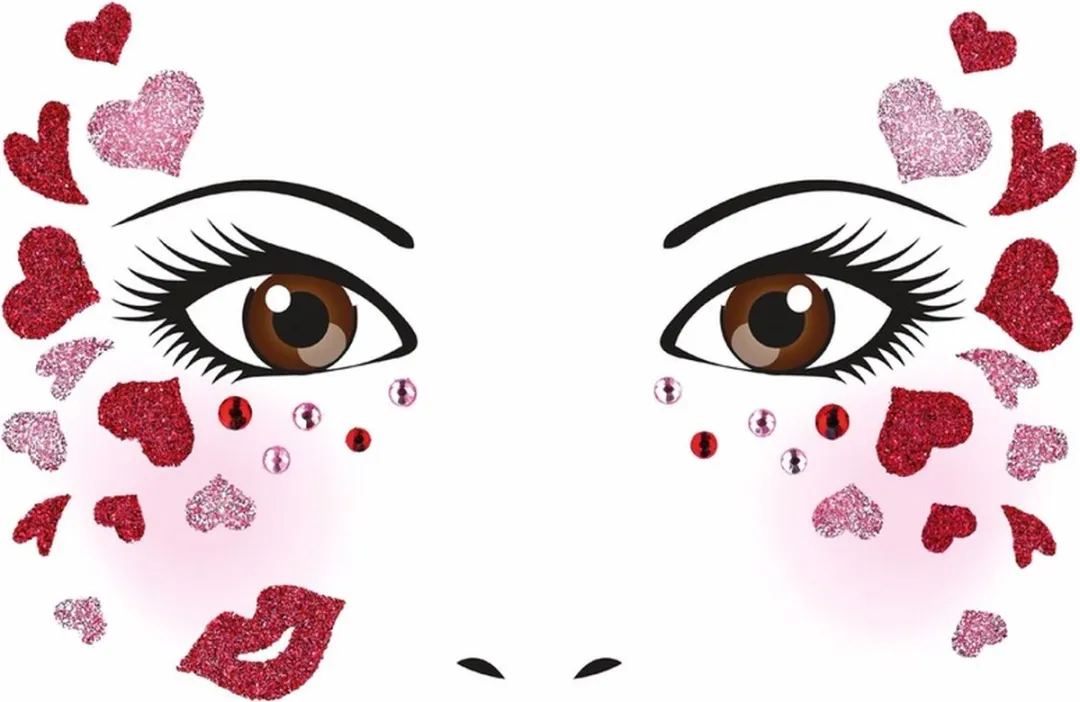 Herma Face Art Stickers Love - Multi