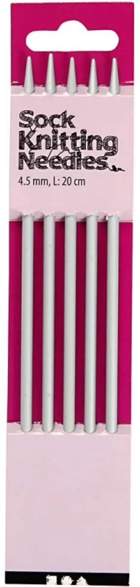 Creativ Company Sokken Breinaalden 4.5mm - Zilver