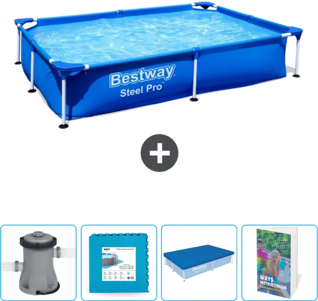 Bestway Steel Pro Zwembad 221x150x43cm