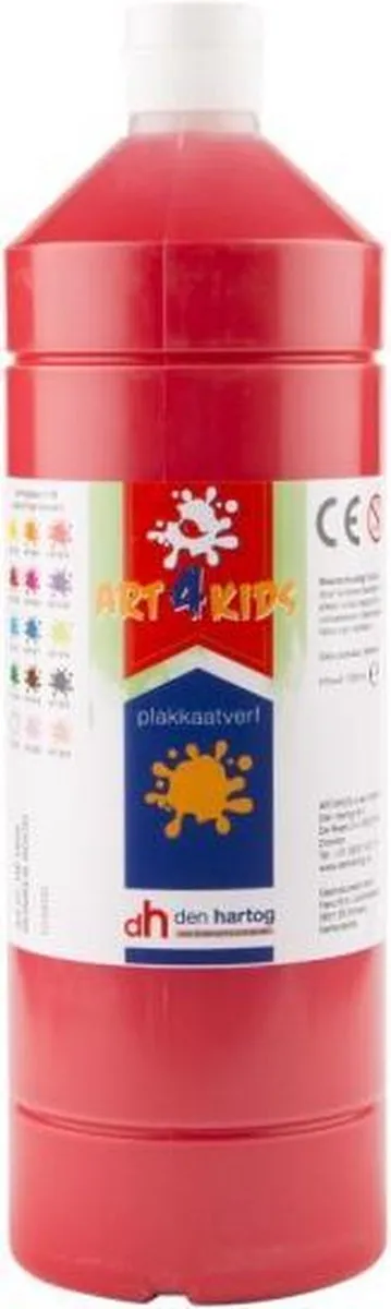 Creall Art4Kids Plakkaatverf Donker Rood 1000ml