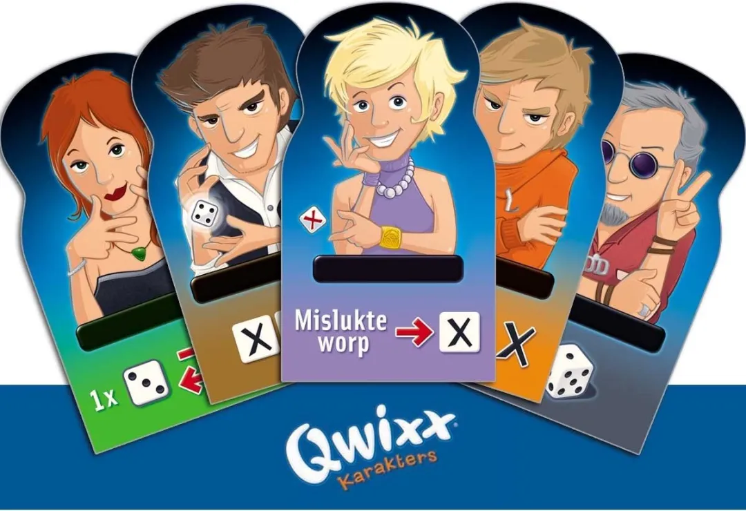 White Goblin Games Qwixx Karakters Uitbreiding - 1 Stuk
