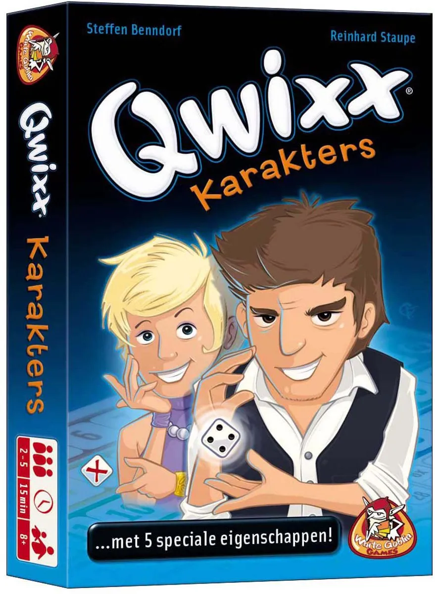 White Goblin Games Qwixx Karakters Uitbreiding - 1 Stuk