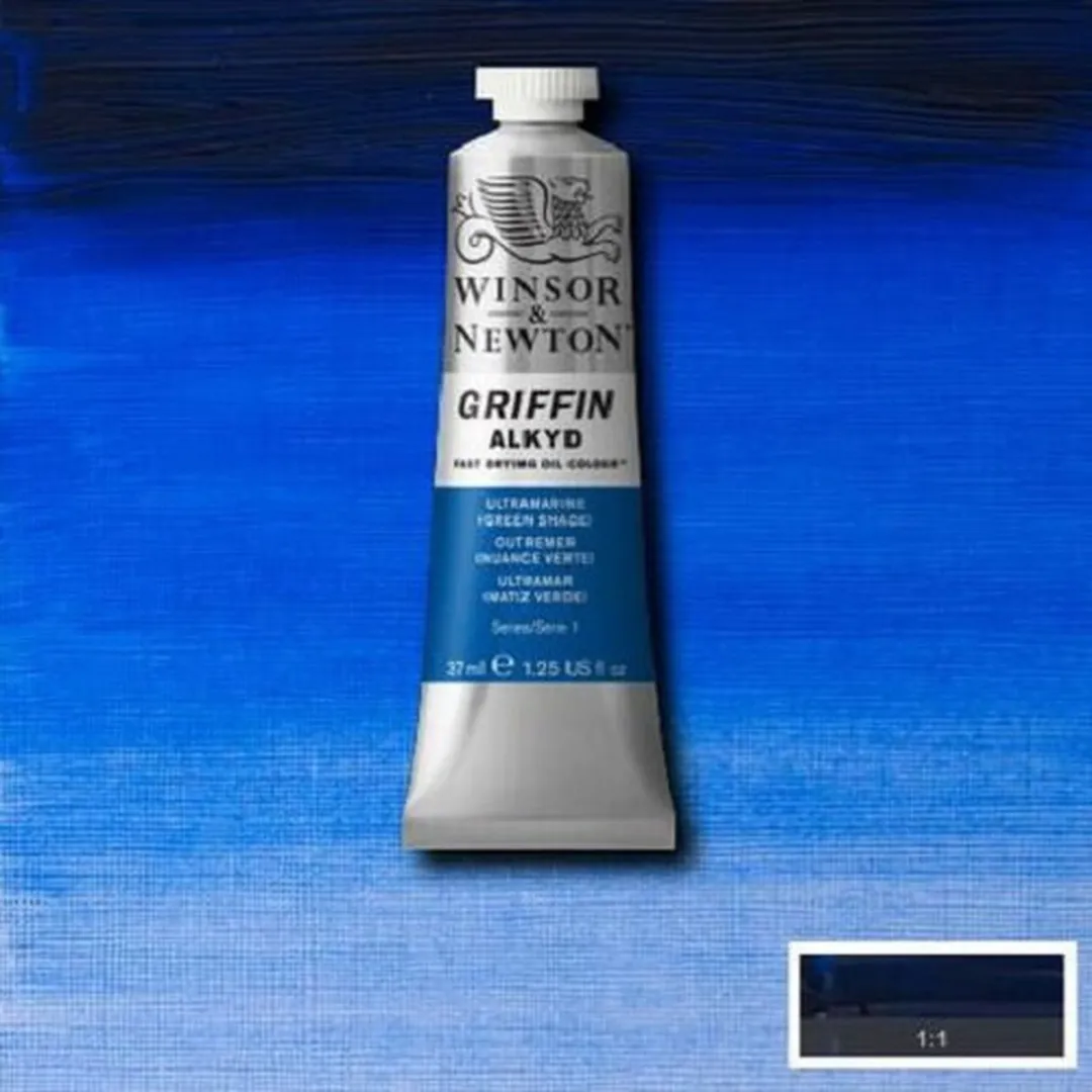 Winsor & Newton Griffin Alkyd Olieverf Ultramarine Green Shade 667 37ml