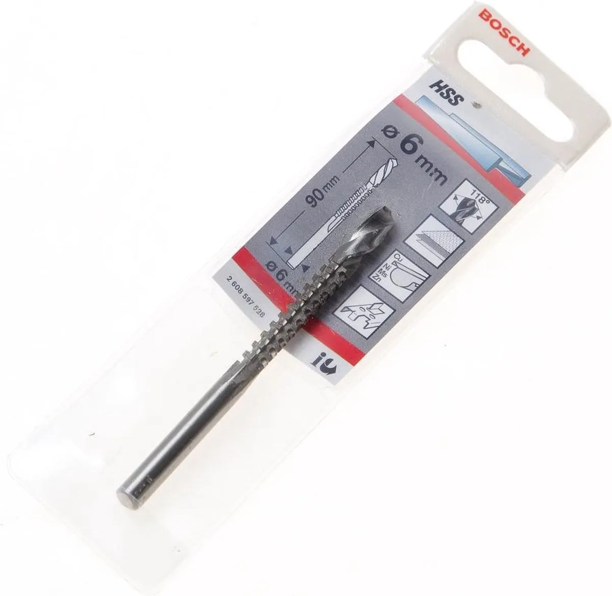 Bosch Speedboren HSS 6x90mm - 6mm - 1 Stuk - afbeelding 6 van 6