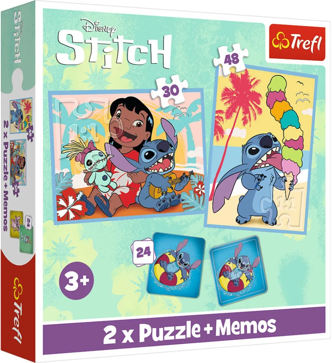 Trefl 2in1 + Memo Disney Lilo & Stitch - Multicolor