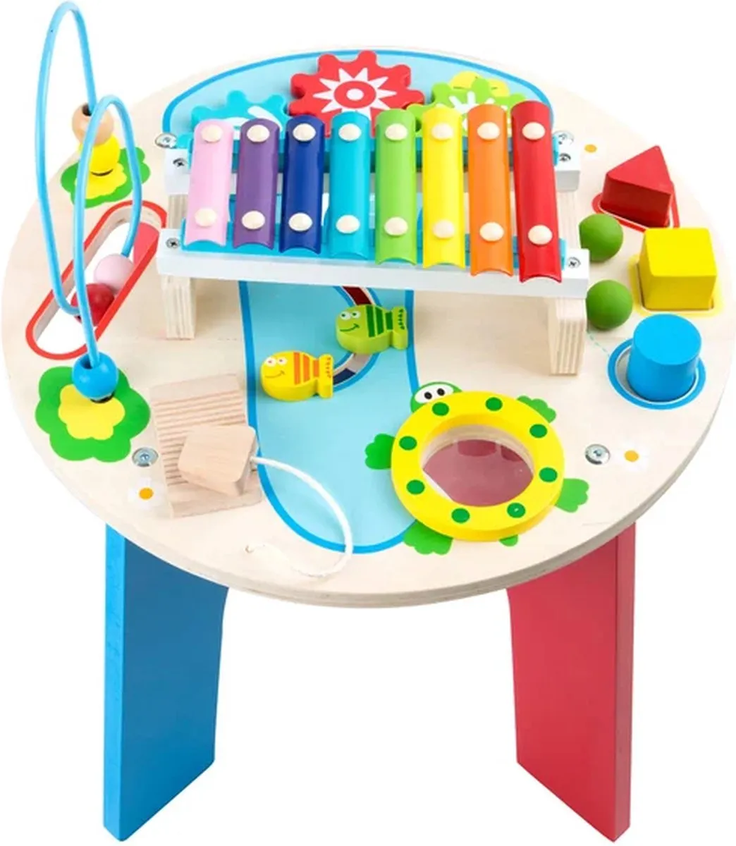 Small Foot Houten Activiteiten & Muziektafel 2in1 Multicolor
